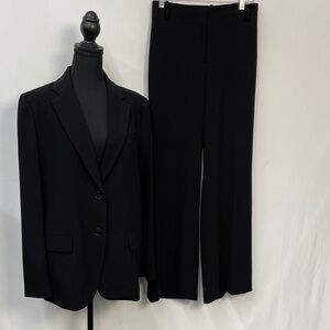 Talbots Pant suit, Black Wide-Legged, 2-button closure, Size 14, NWOT